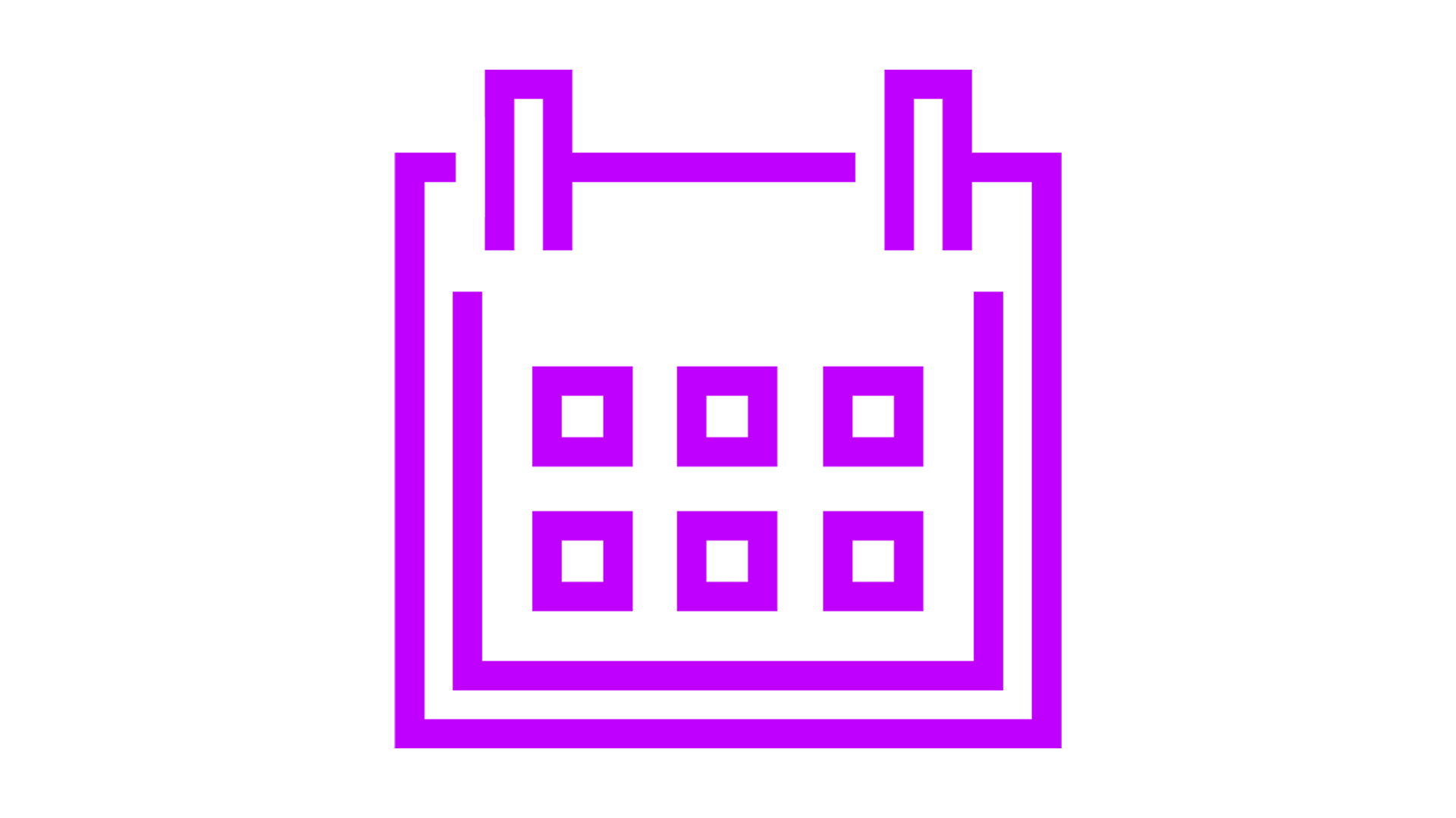 A purple calendar icon