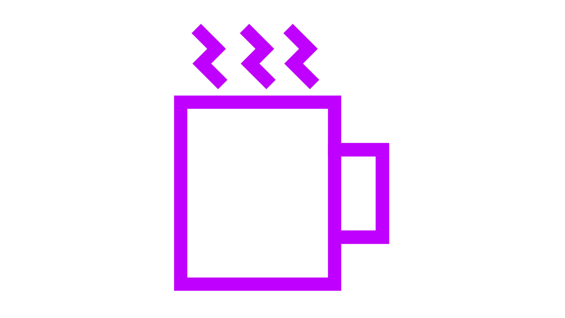 A purple coffee icon